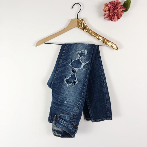 American Eagle Outfitters Denim - [AMERICAN EAGLE] Destroyed Denim Skinny Jeans